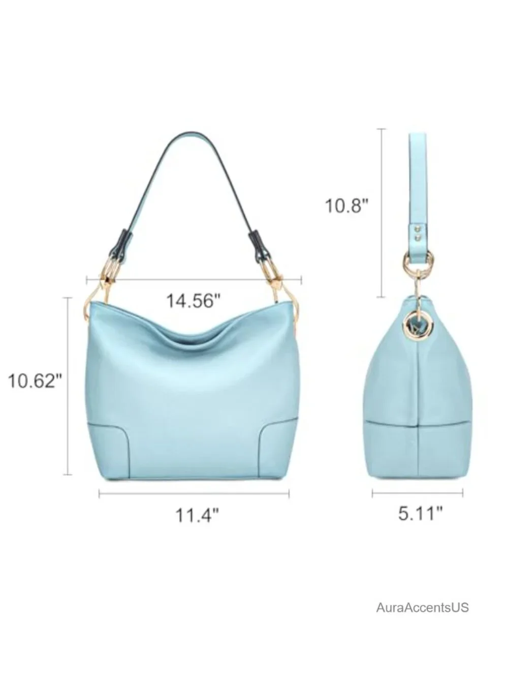 Faux Leather Hobo Bag Top Handle Satchel Shoulder Purse Women's Handbag